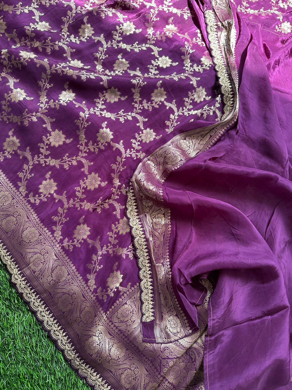 Benaras crape silk