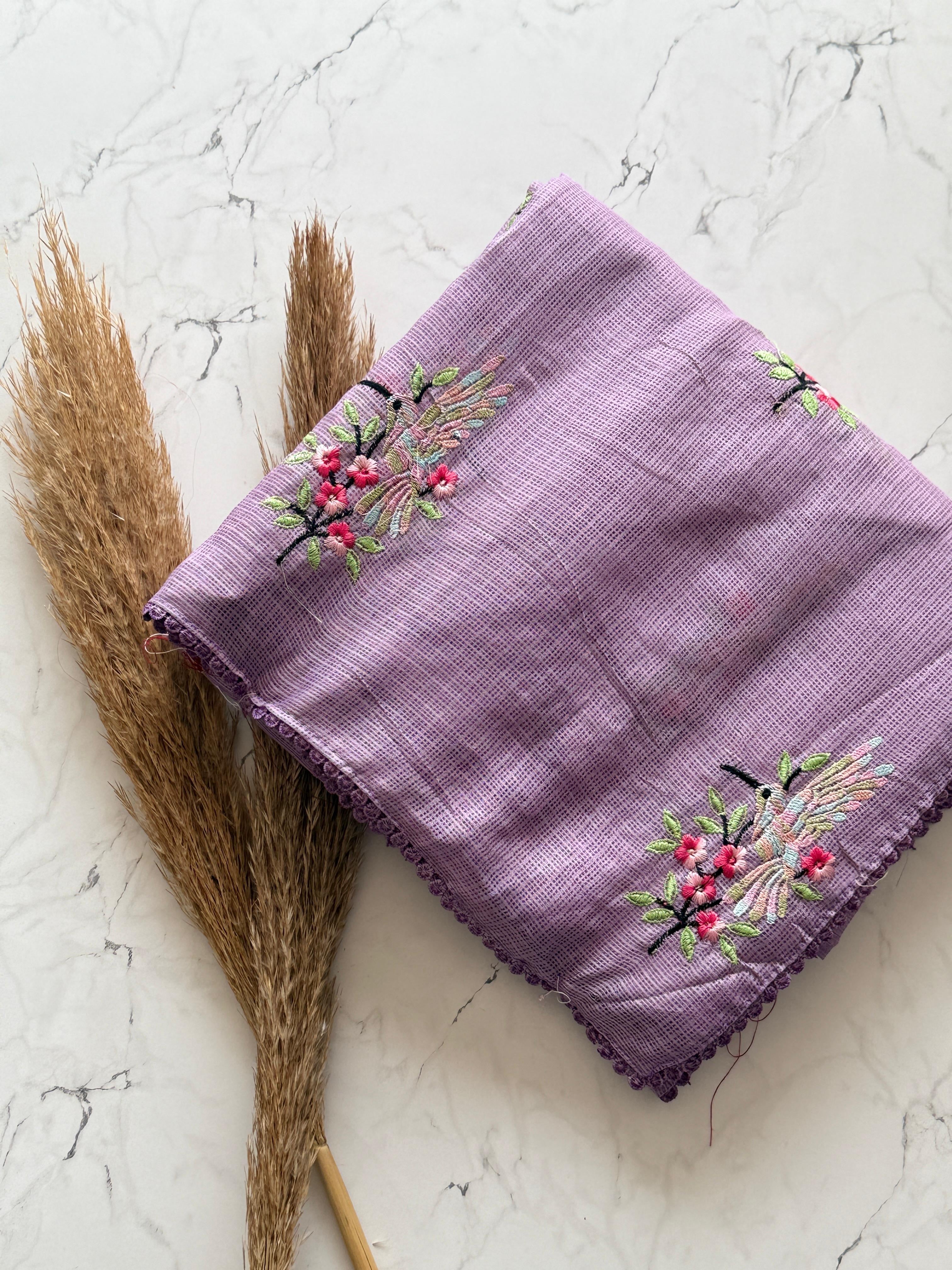 Silk Kota embroidery