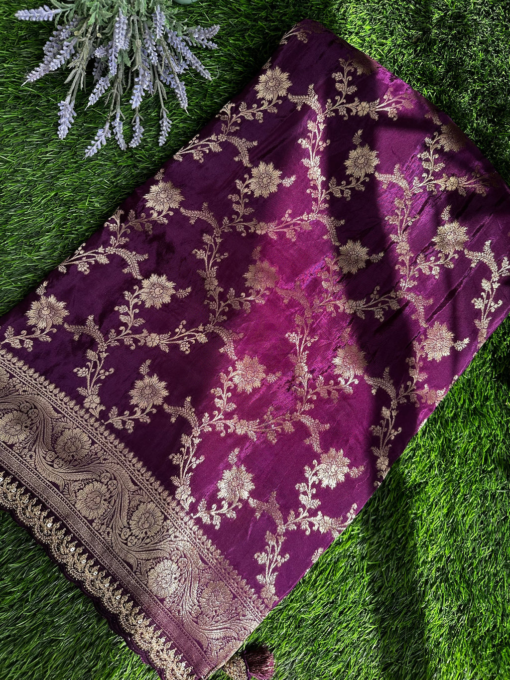 Benaras crape silk