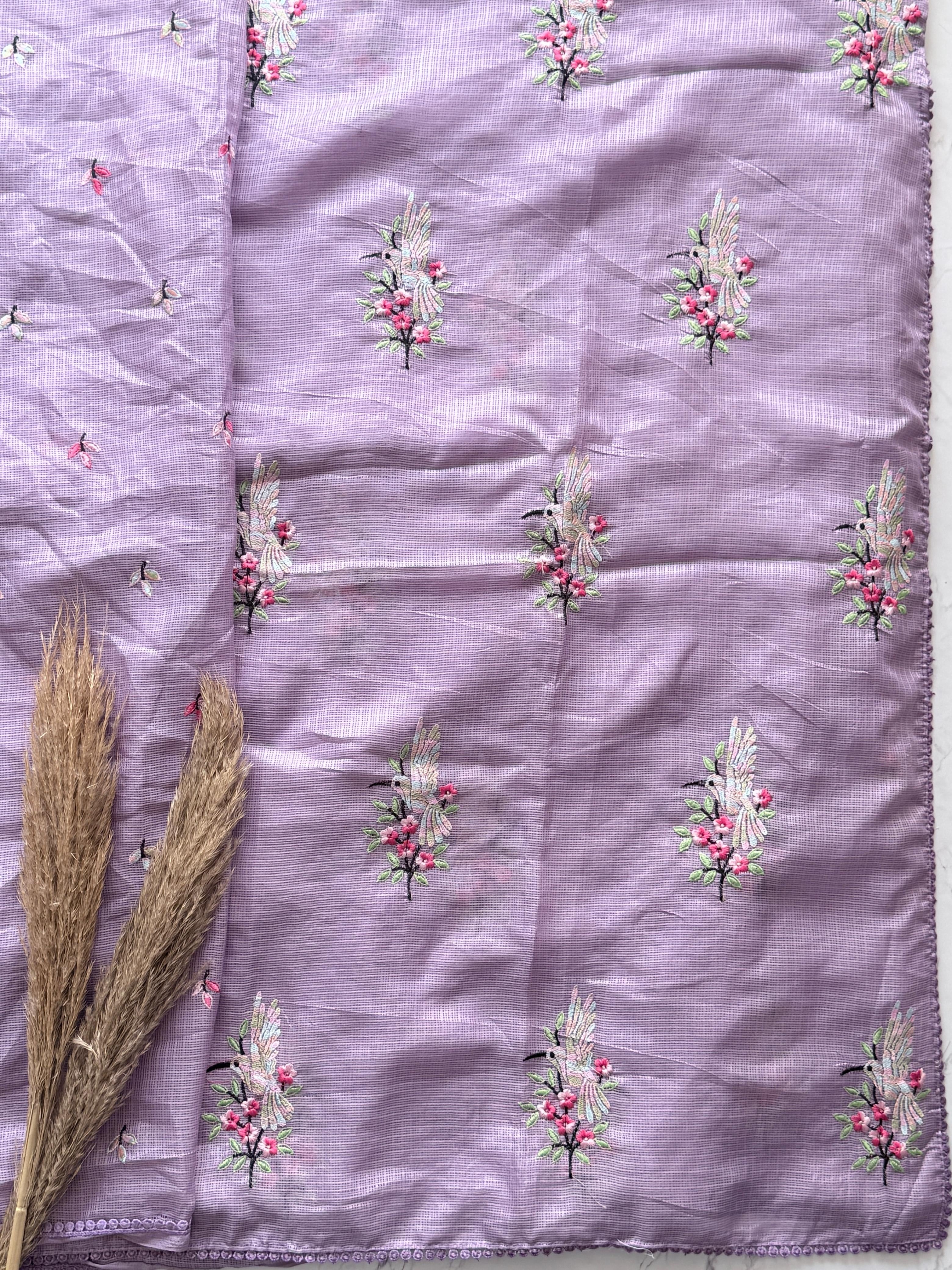 Silk Kota embroidery