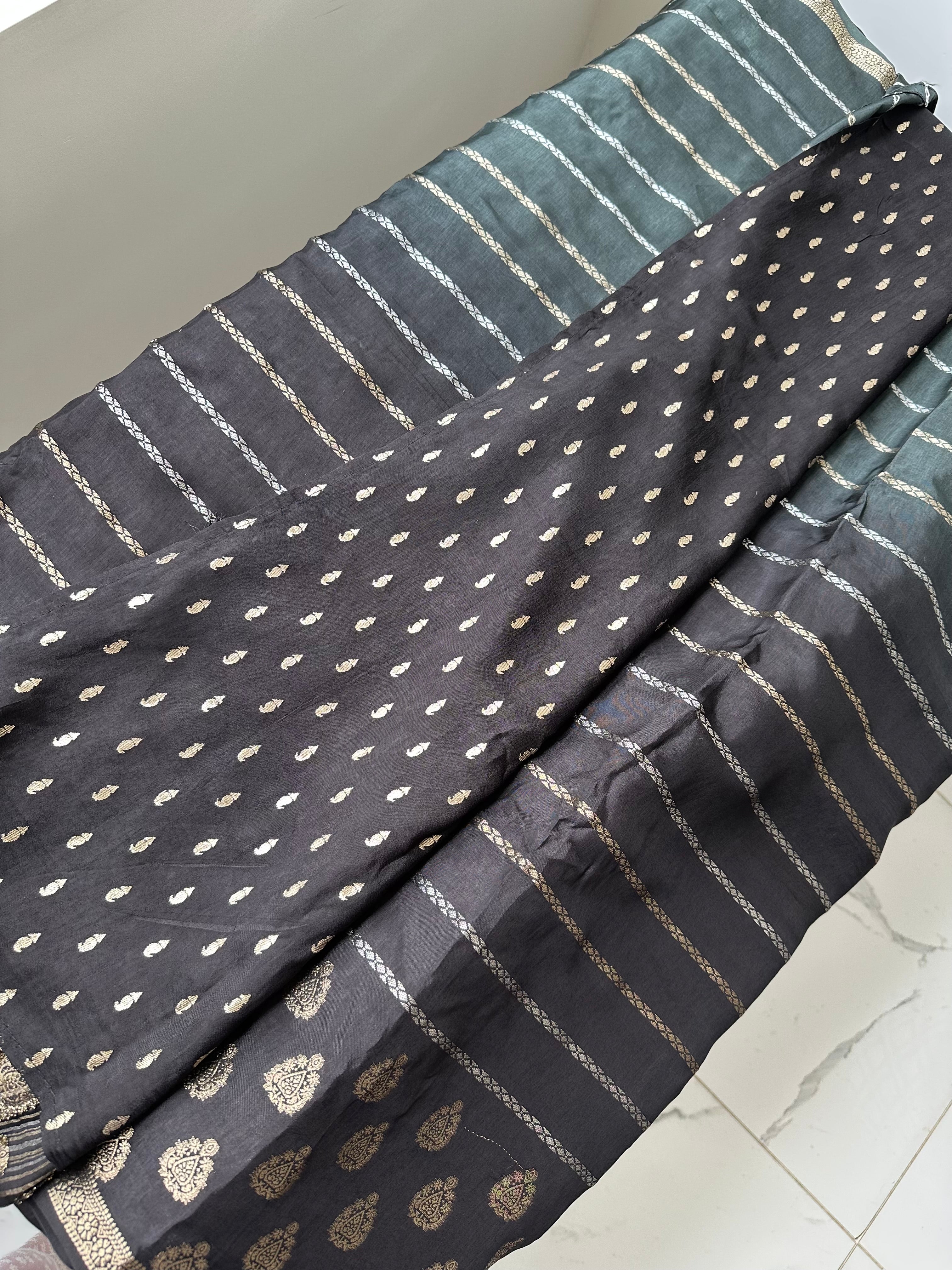 Dual shade dola silk