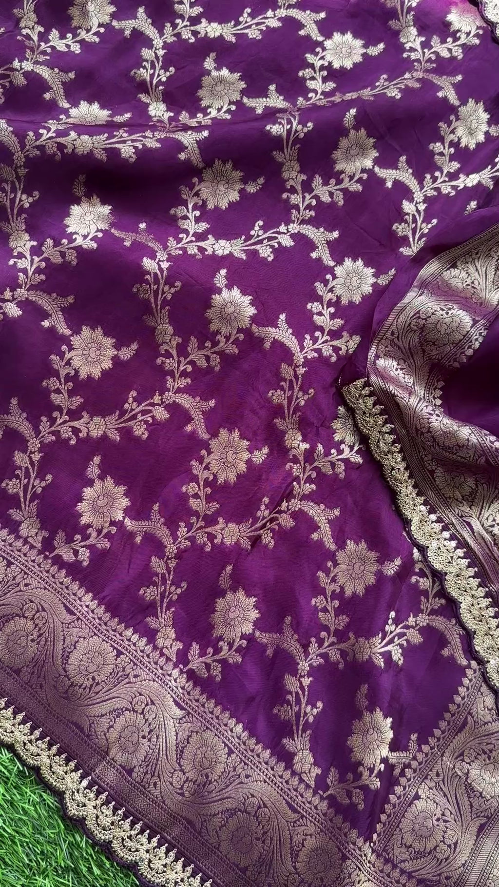 Benaras crape silk